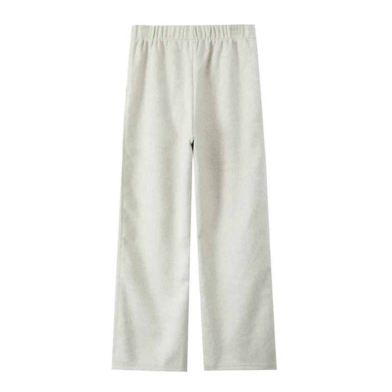 Damen Weite Jersey-Hose mit hohem Bund und elastischem Gummizug Nord Taschen