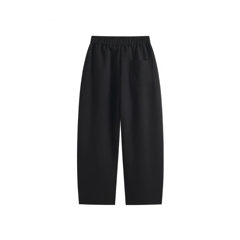 [Damen] Weite Highwaist-Loungehose mit Kordelzug, elastischem Bund und Seitentaschen Nord Taschen