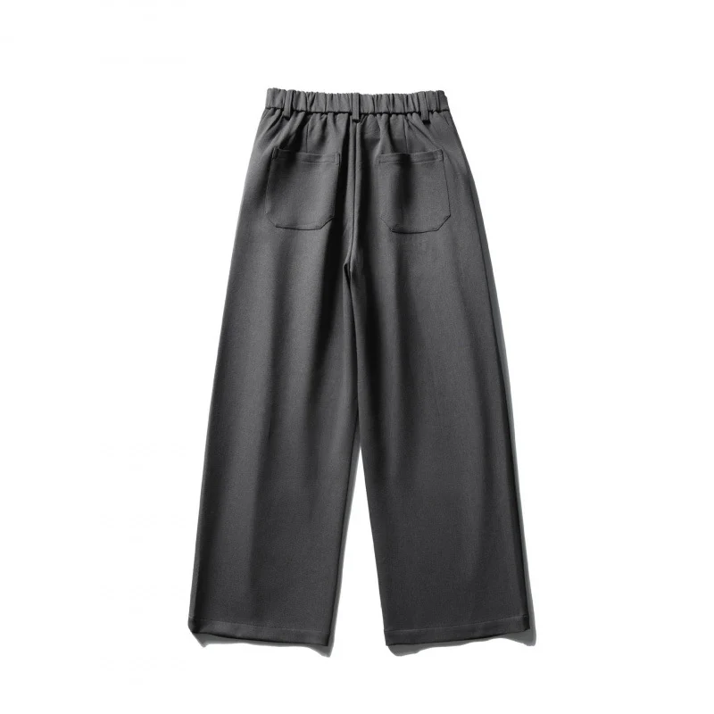 Damen Weite Highwaist-Hose mit Kellerfalten, Gürtelschlaufen und Cropped-Bein Nord Taschen