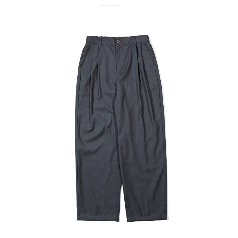 Damen Weite Highwaist-Hose mit Bundfalten, verkürztem Saum und tapered Schnitt Nord Taschen