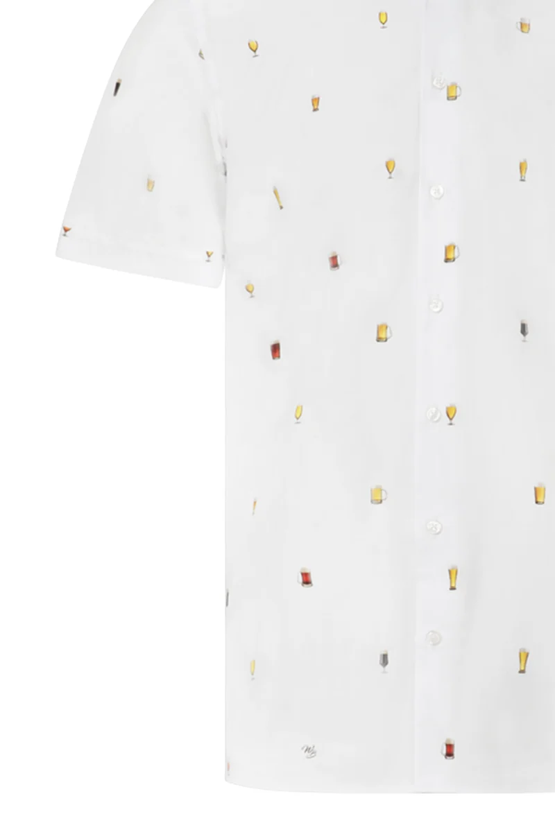 Beer Glasses Short Sleeve Men's Shirt