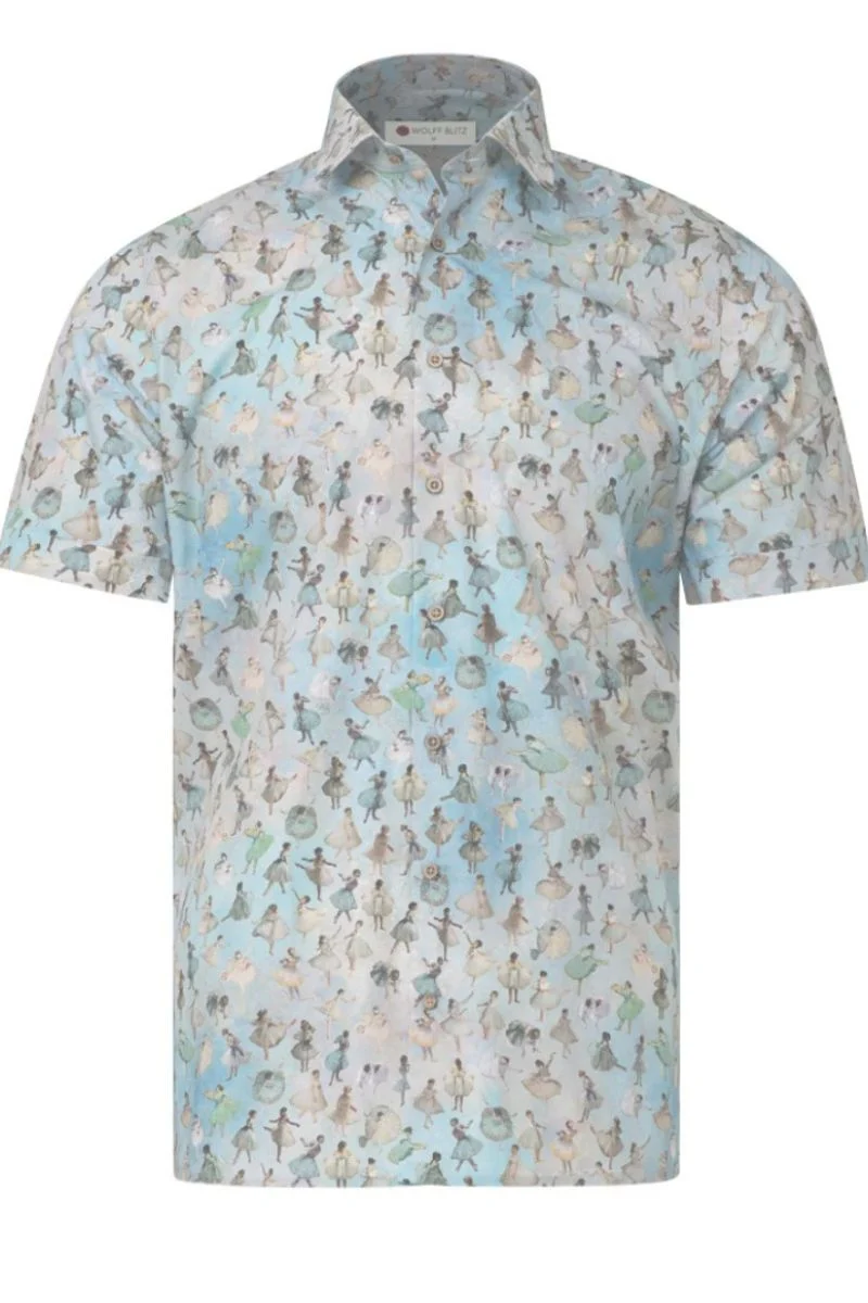 Ballerinas of Edgar Degas Short Sleeve Men's Shirt
