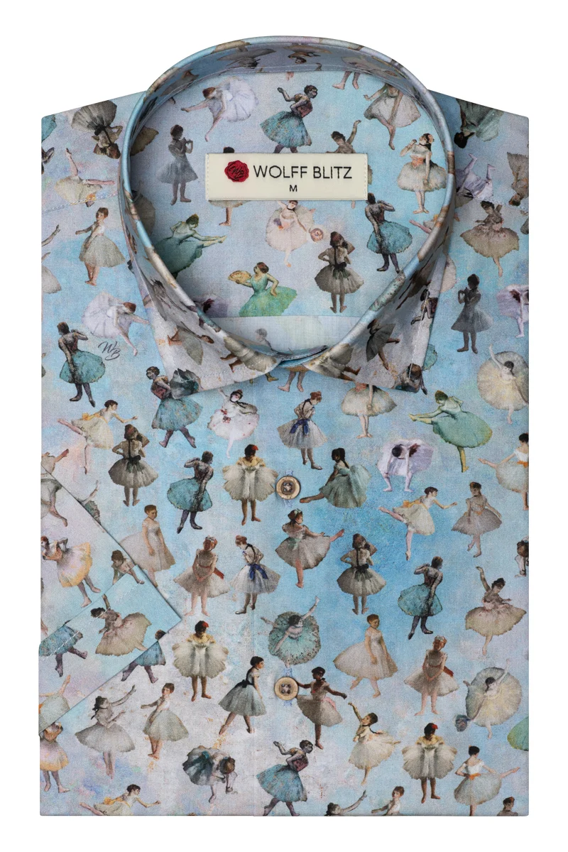 Ballerinas of Edgar Degas Short Sleeve Men's Shirt