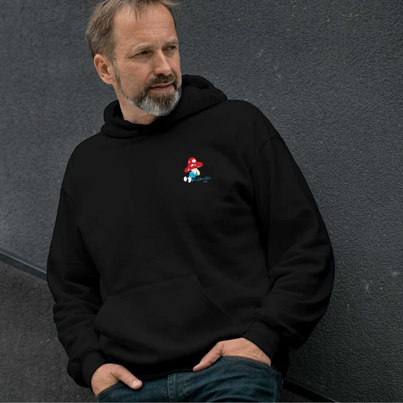 ®Die Schlümpfe Herren Hoodie "Do legst di nieda"