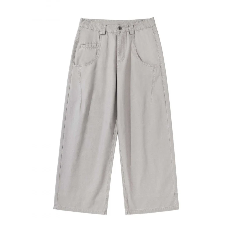 Damen Weite Highwaist-Culottehose mit Utility-Taschen und legerer Cropped-Silhouette Nord Taschen