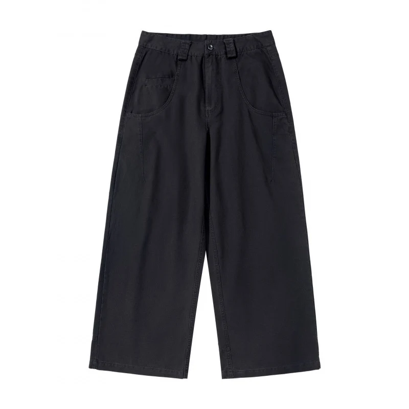 Damen Weite Highwaist-Culottehose mit Utility-Taschen und legerer Cropped-Silhouette Nord Taschen