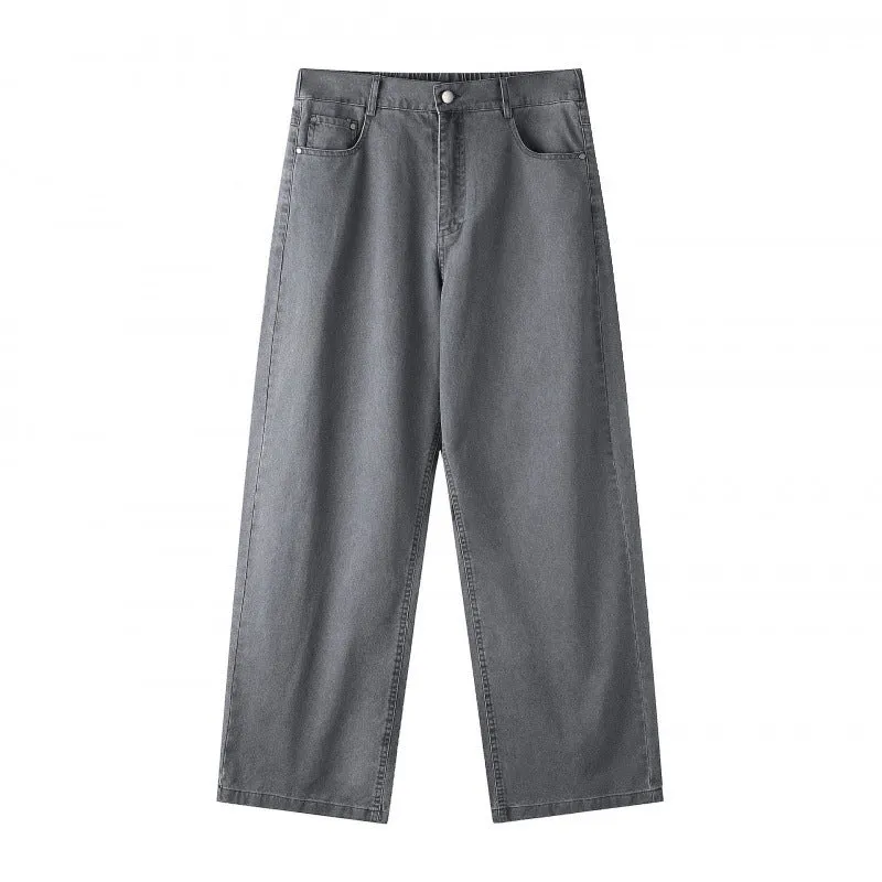 Damen Weite Highwaist-Culotte-Hose mit elastischem Bund und geradem Bein Nord Taschen