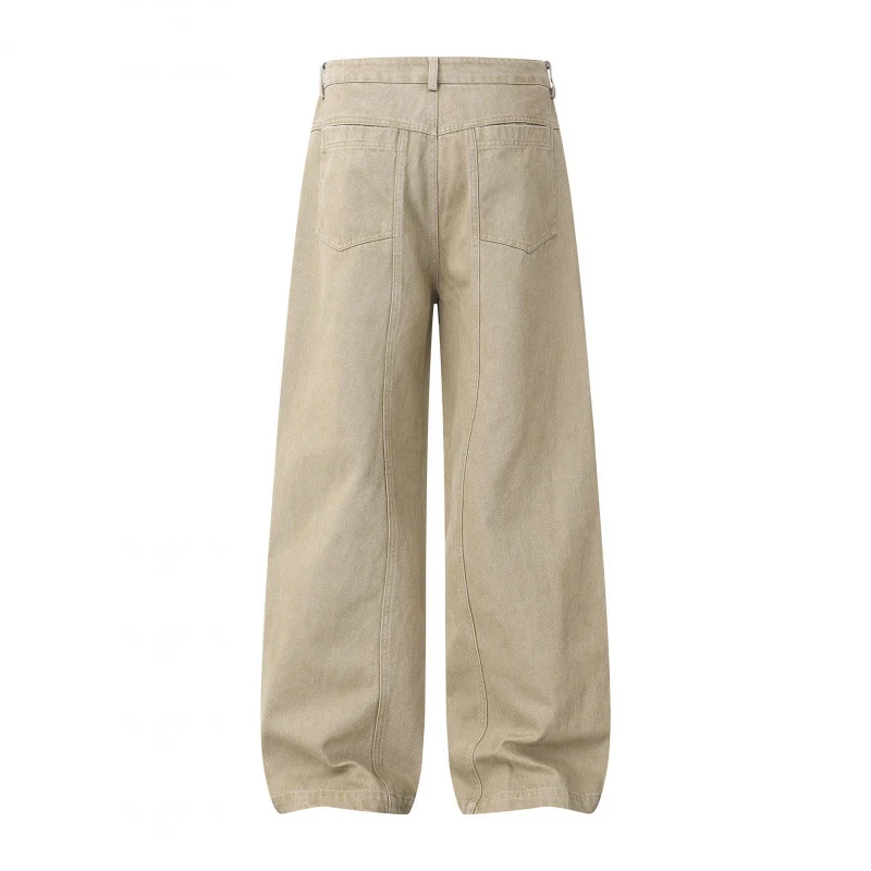 Damen Weite Highwaist-Ballonhose aus Baumwollmischung mit kastiger Silhouette Nord Taschen