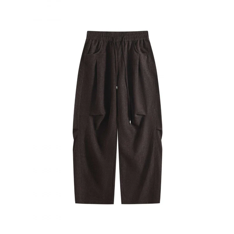 Damen Weite High‑Waist-Hose mit Tunnelzug und großen aufgesetzten Taschen Nord Taschen