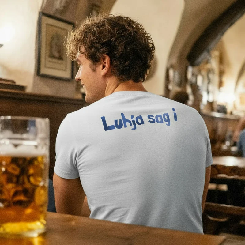 Engel Aloisius Herren T-Shirt "A Bier sag i"