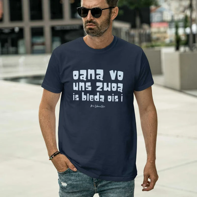 Herren T-Shirt "Oana vo uns zwoa"