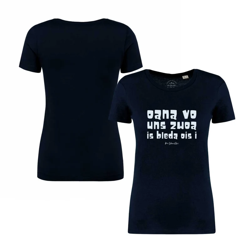 Damen T-Shirt "Oana vo uns zwoa"