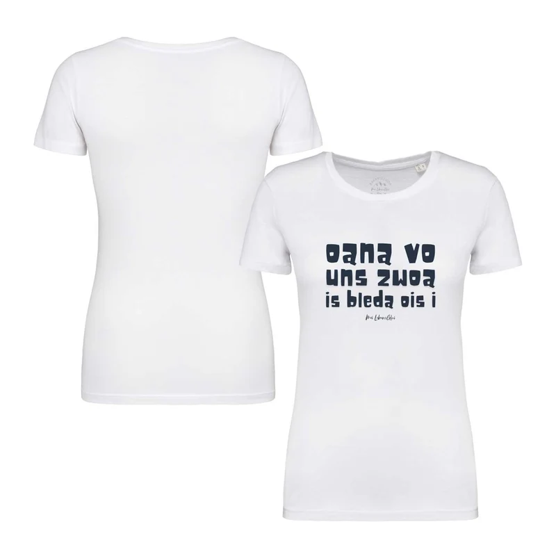 Damen T-Shirt "Oana vo uns zwoa"