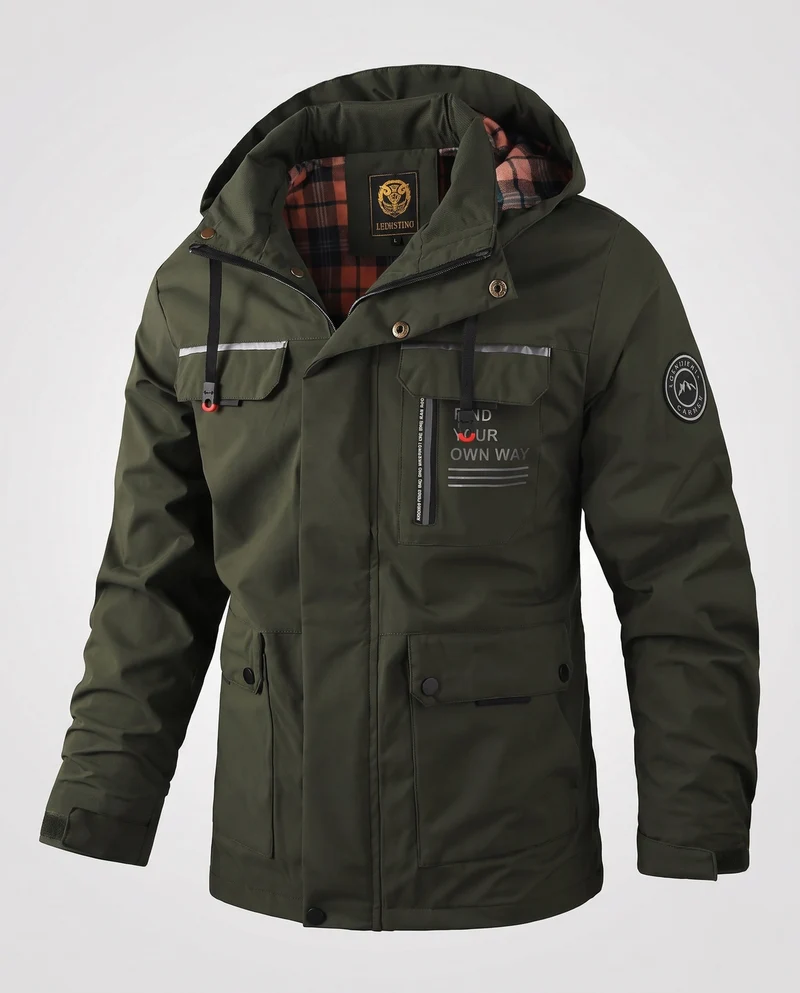 Herren Funktionale Outdoor-Jacke Nord Taschen