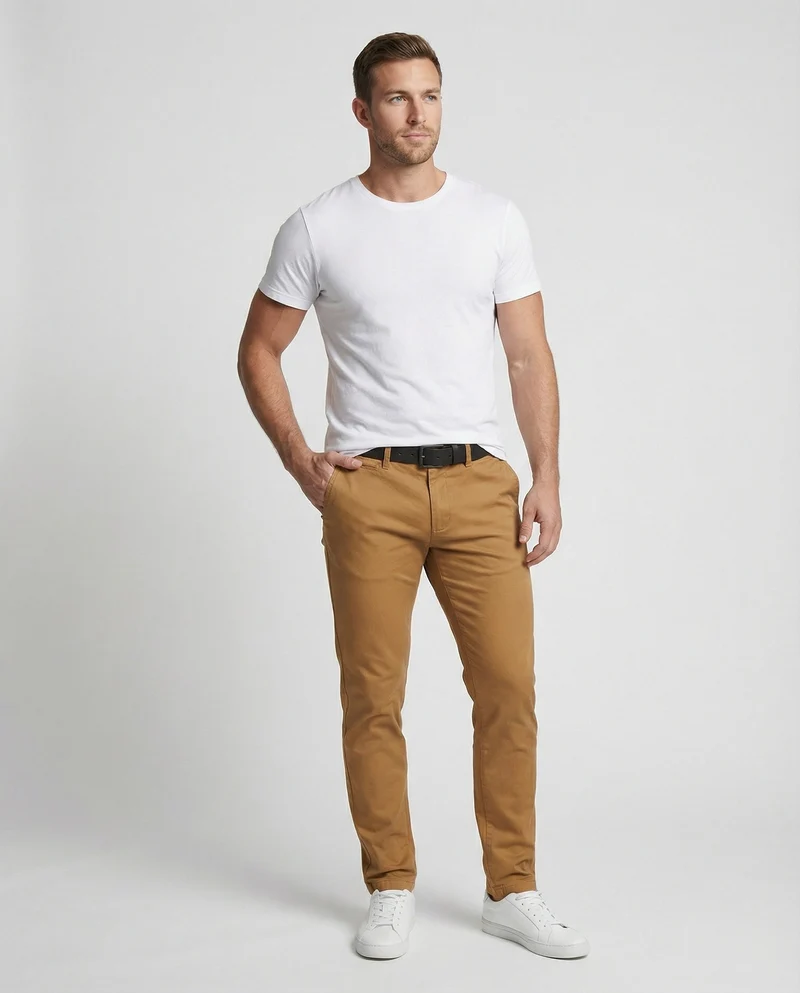 Herren Chinohose Slim Fit modern - Arvani