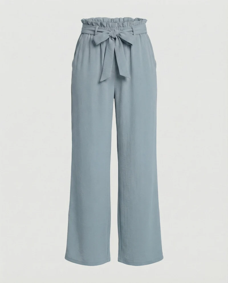 Damen Stoffhose Damen High Waist weit