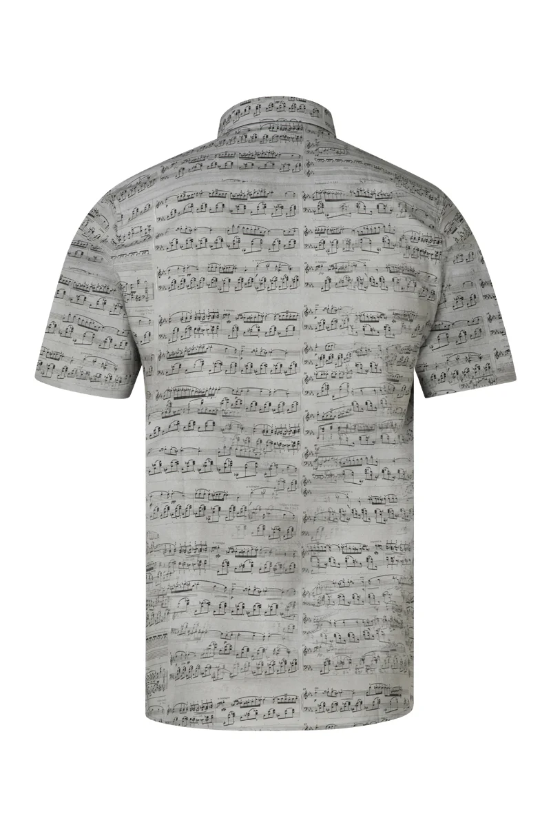 Chopin Printed Short Sleeve Men's Shirt