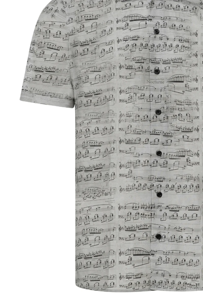 Chopin Printed Short Sleeve Men's Shirt