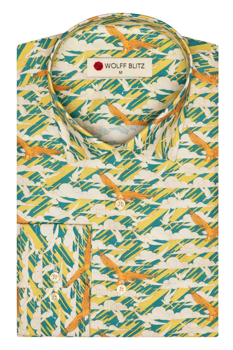 The Eagles Print Long Sleeve Shirt for Men