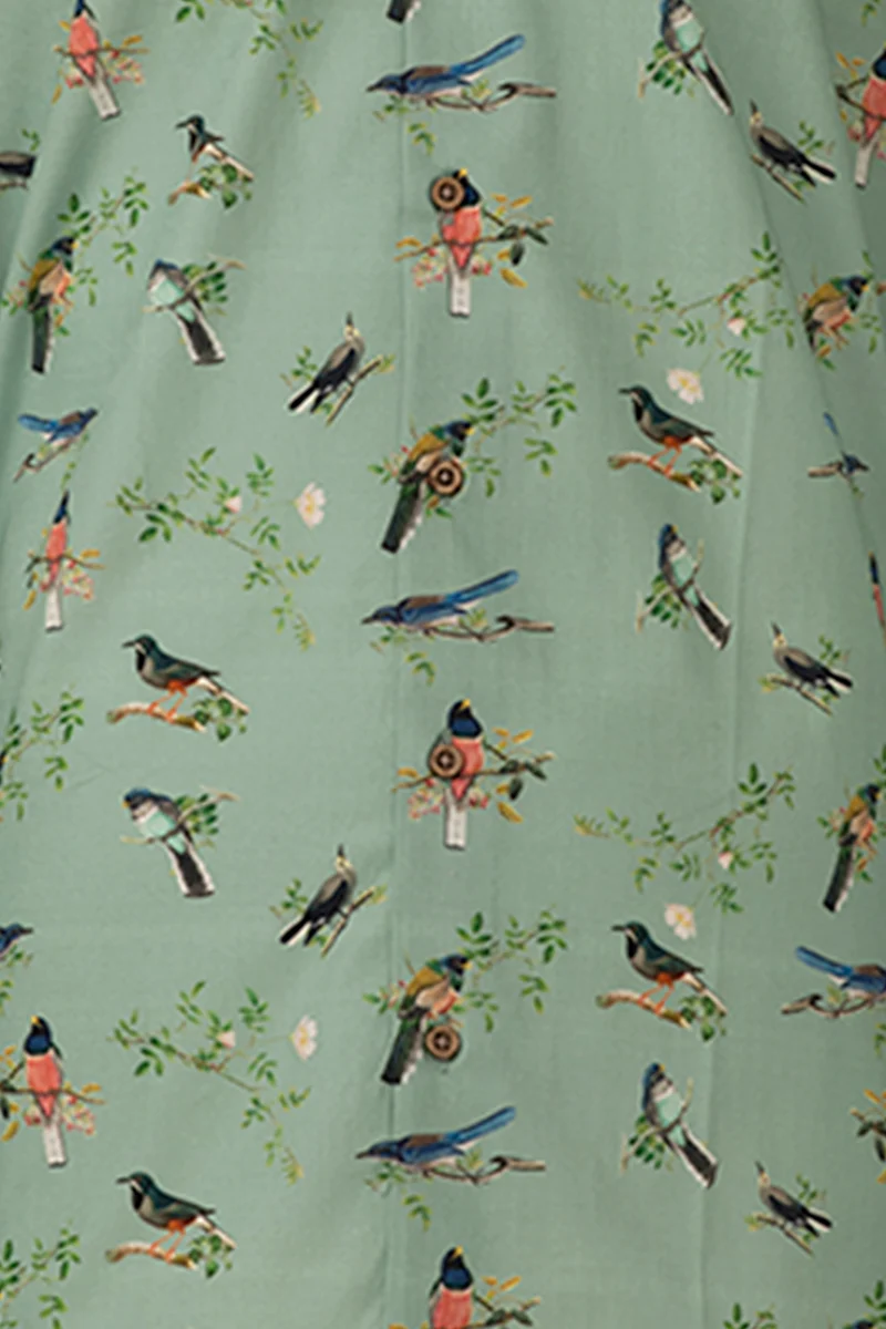 Early Birds Print Long Sleeve Shirt for Men