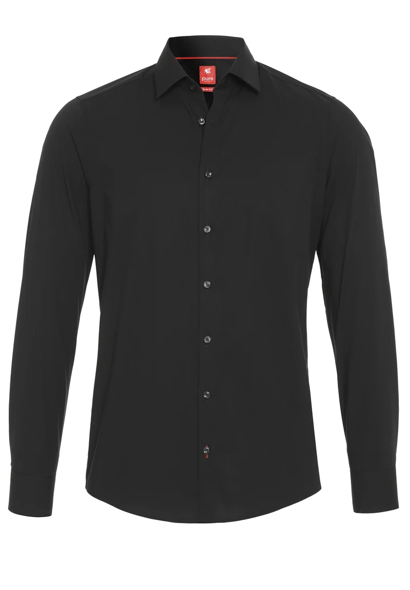 3355-104 - City Hemd Slim Fit - schwarz