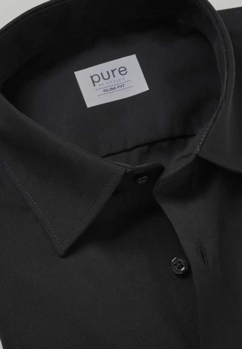 3330-784 - City Hemd Slim Fit - schwarz