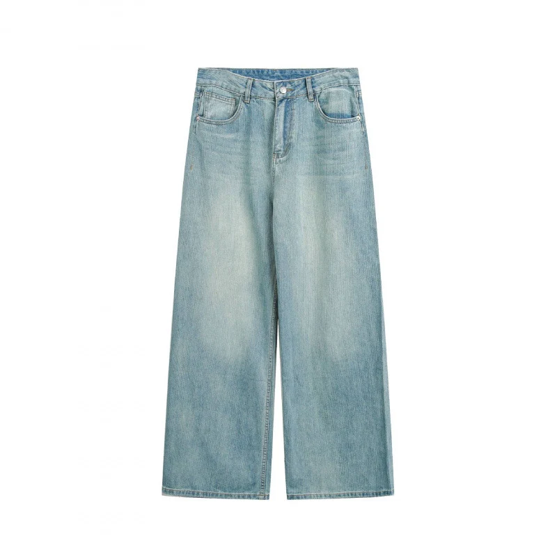 Damen Weite High‑Waist Cropped-Jeans mit weitem Bein und Five‑Pocket-Design Nord Taschen