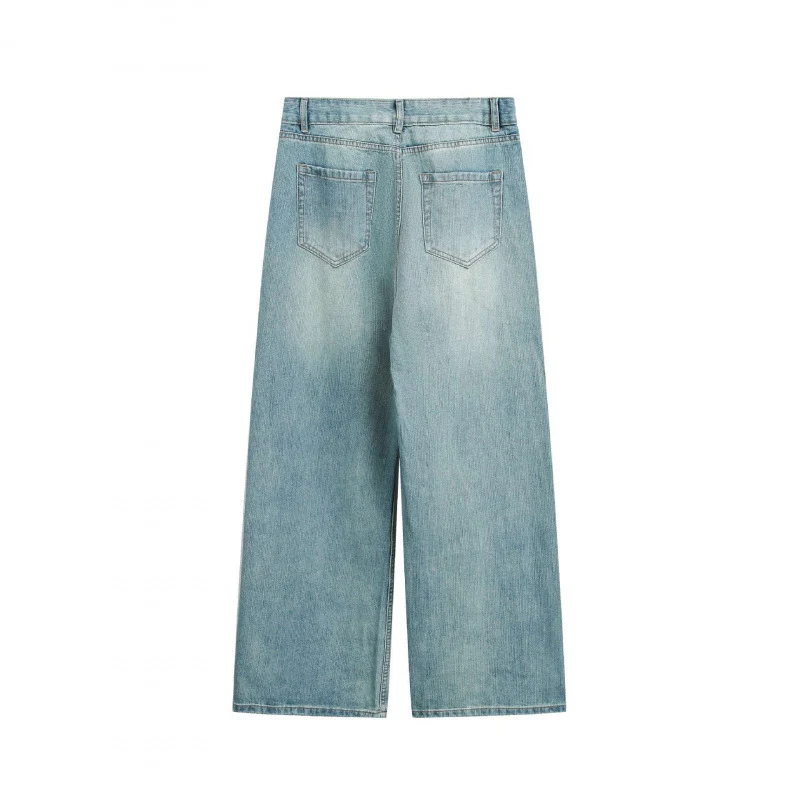 Damen Weite High‑Waist Cropped-Jeans mit weitem Bein und Five‑Pocket-Design Nord Taschen