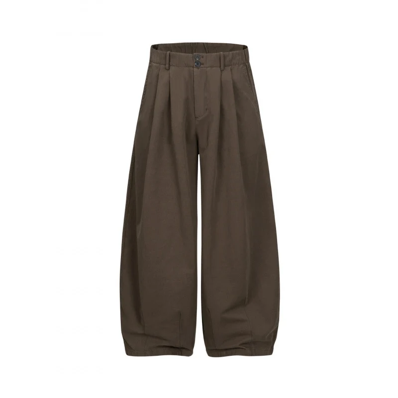 Damen Weite High‑Waist Bundfaltenhose mit ballonförmiger Silhouette Nord Taschen