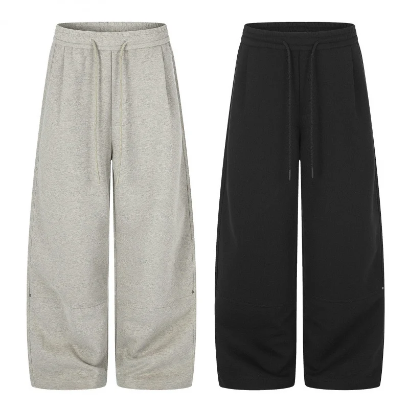 Damen Weite Culotte-Sweathose mit hohem Bund, Tunnelzug und verkürzter Länge Nord Taschen