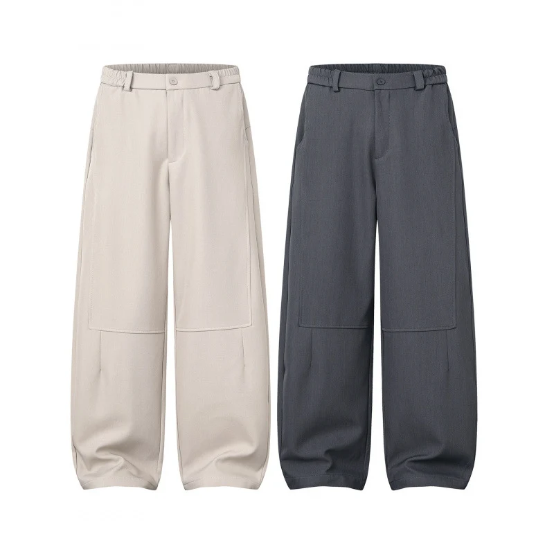 Damen Weite Culotte-Hose mit Kniepatches, elastischem Rückbund und aufgesetzten Taschen Nord Taschen