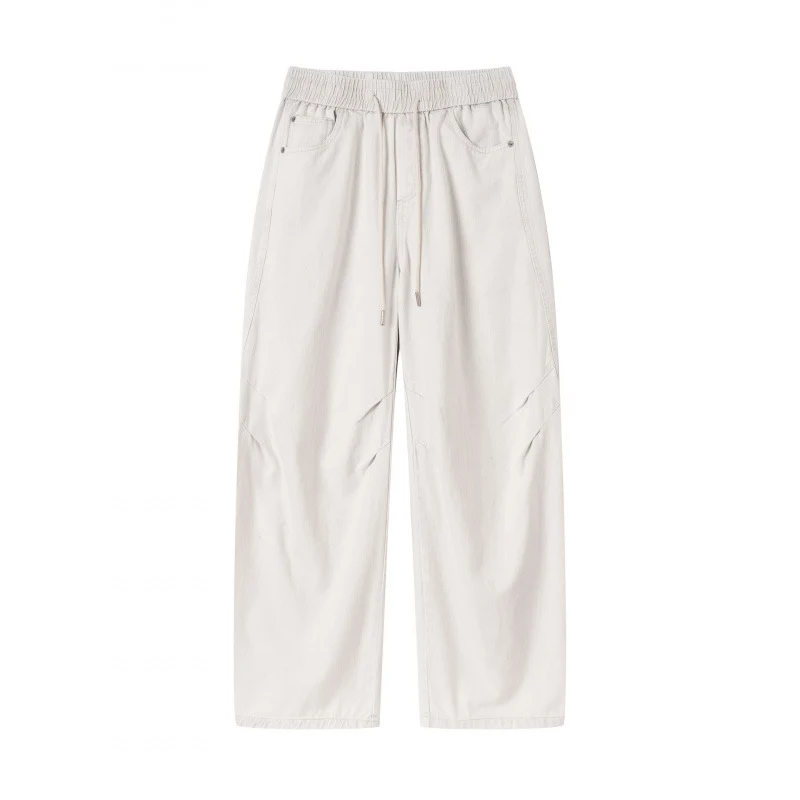 [Damen] Weite Culotte‑Hose mit hohem Elastikbund, Tunnelzug und Eingrifftaschen Nord Taschen