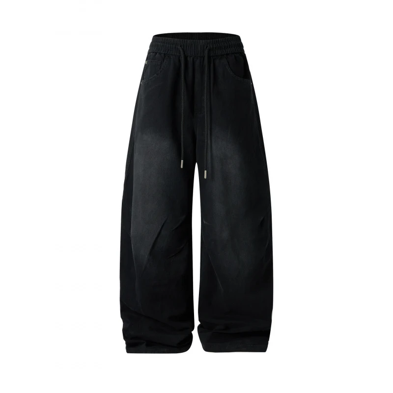 [Damen] Weite Culotte‑Hose mit hohem Elastikbund, Tunnelzug und Eingrifftaschen Nord Taschen