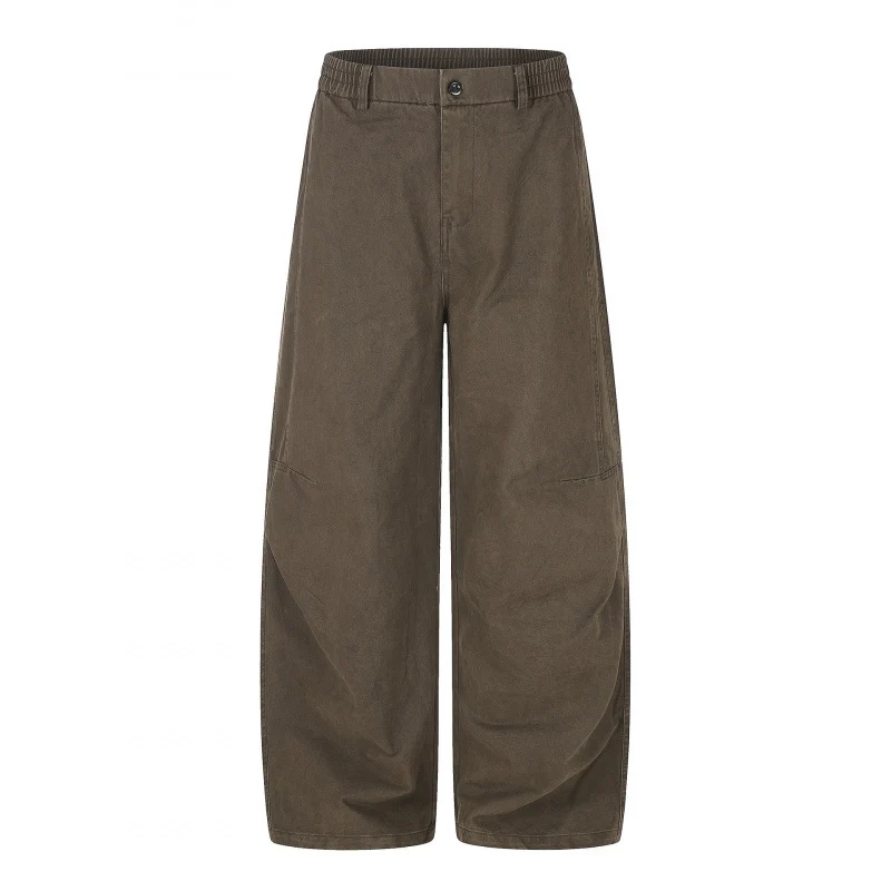 Damen Weite Culotte-Hose mit hohem Bund, elastischem Einsatz und Utility‑Nähten Nord Taschen