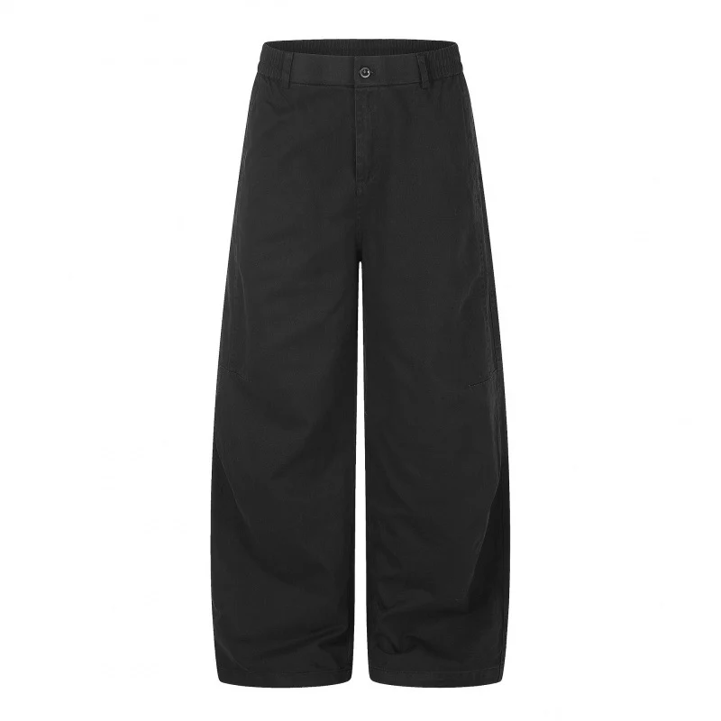 Damen Weite Culotte-Hose mit hohem Bund, elastischem Einsatz und Utility‑Nähten Nord Taschen