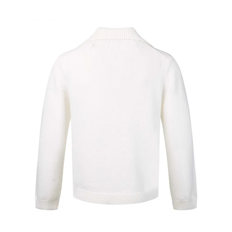 Herren Feinstrickpullover mit V-Ausschnitt und umgelegtem Hemdkragen Nord Taschen