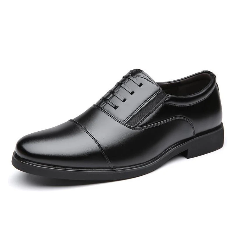 Herren Klassische Schnürschuhe aus geschmeidigem Leder mit verstärkter Sohle