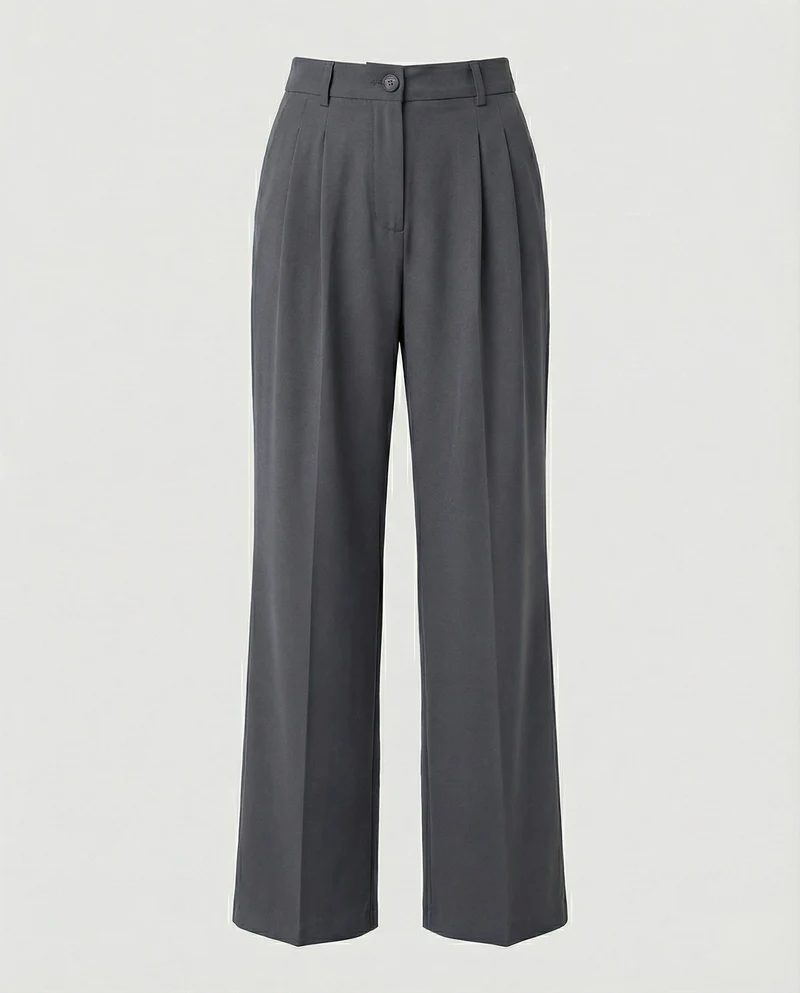 Damen Hochtaillierte Weite Hose