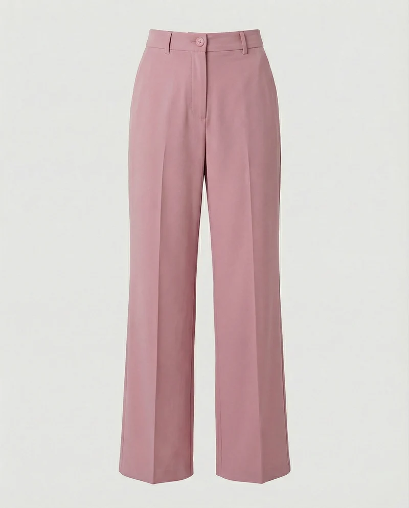 Damen Hochtaillierte Weite Hose
