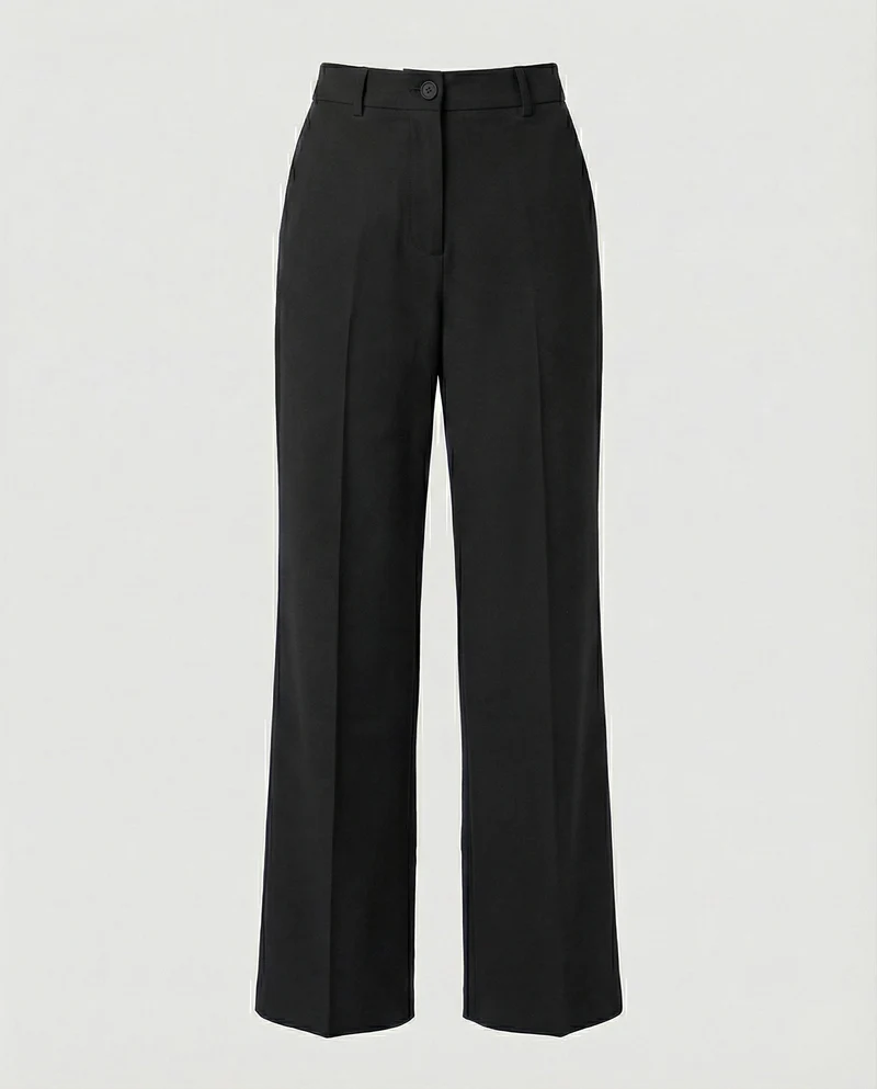Damen Hochtaillierte Weite Hose
