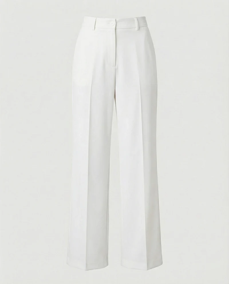 Damen Hochtaillierte Weite Hose