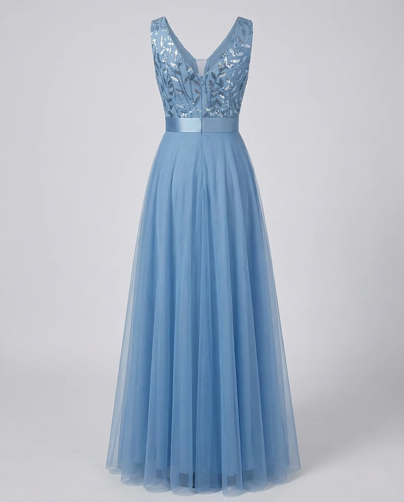Damen Ballkleid Tüllrock Besticktes Bustier