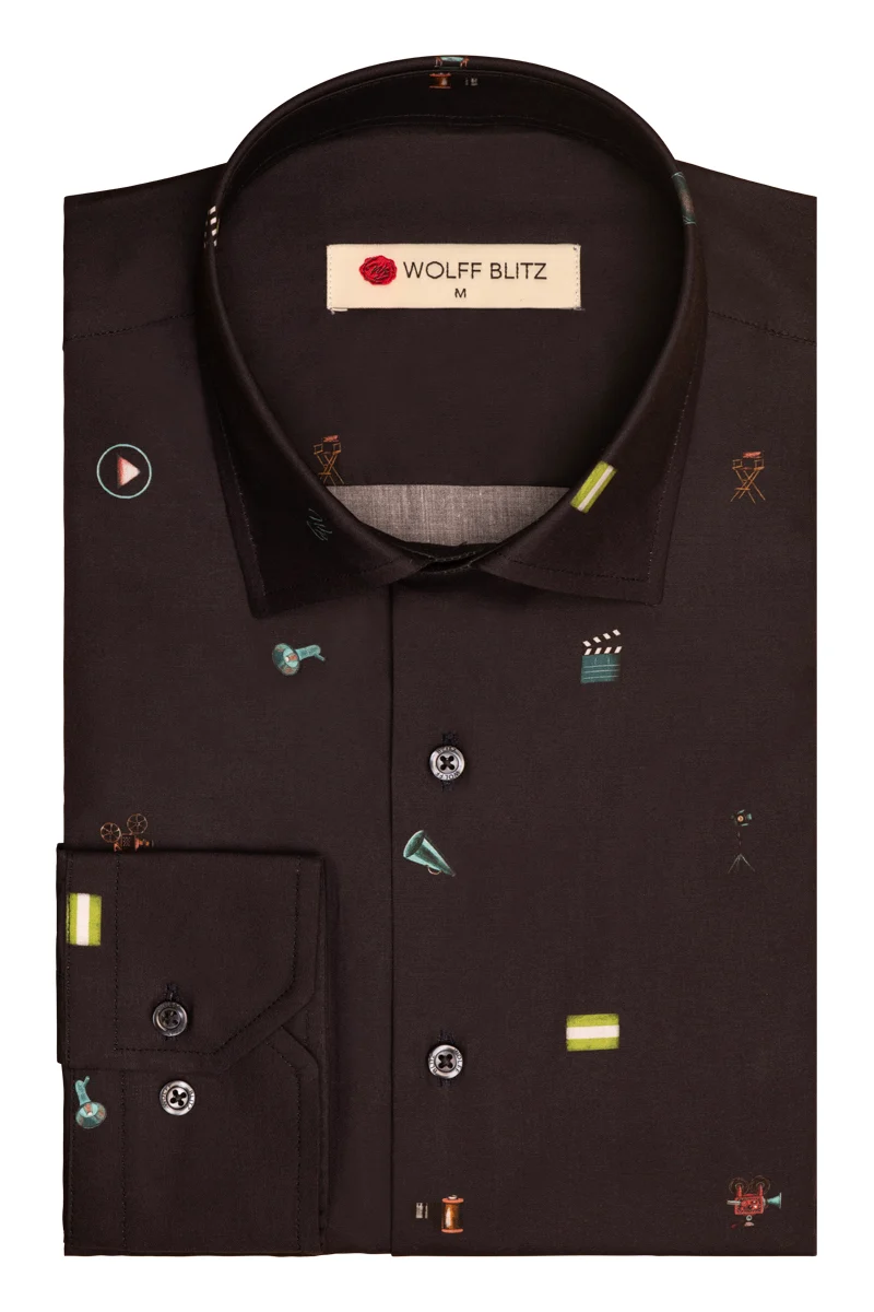 WB Rotterdam Film Festival Print Long Sleeve Shirt for Men