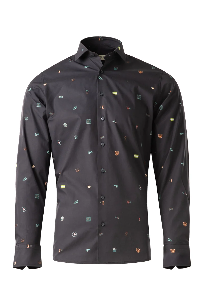 WB Rotterdam Film Festival Print Long Sleeve Shirt for Men