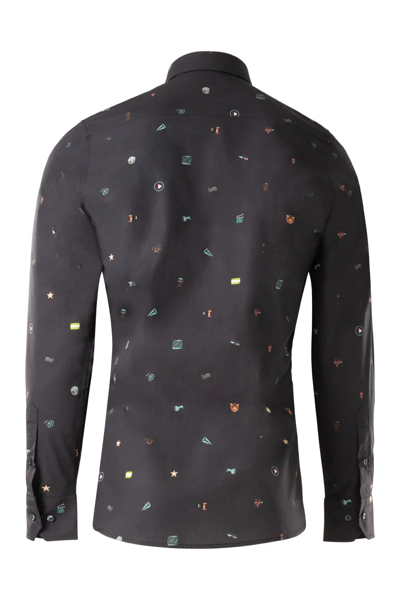 WB Rotterdam Film Festival Print Long Sleeve Shirt for Men