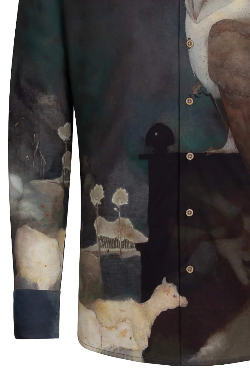Jan Mankes Collage Print Long Sleeve Shirt for Men