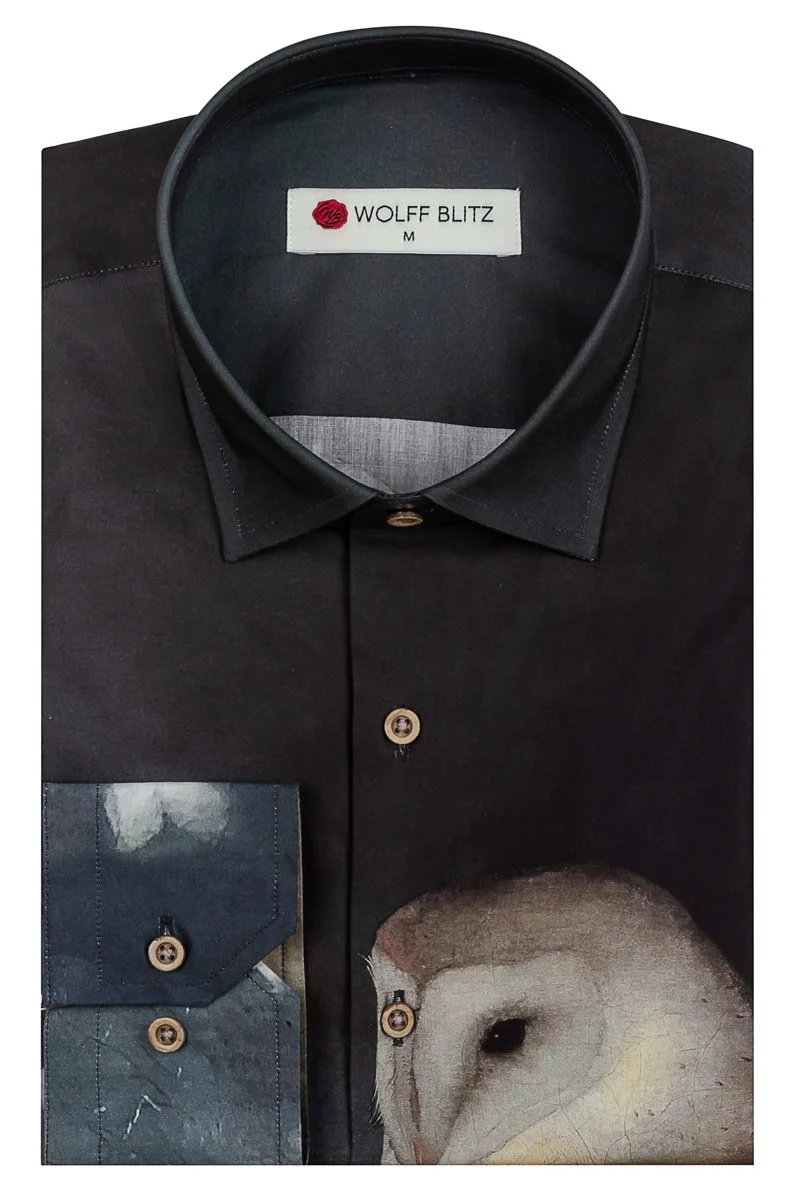 Jan Mankes Collage Print Long Sleeve Shirt for Men