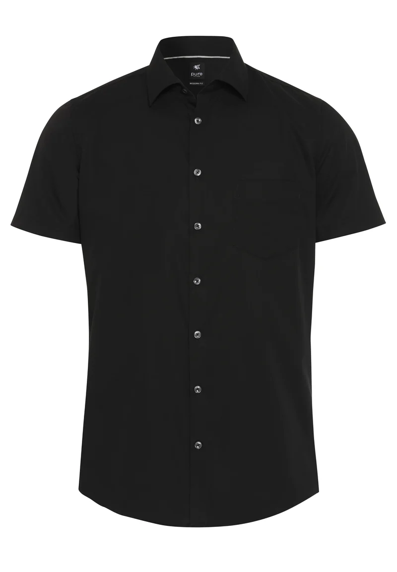 3379-421 - City Hemd Modern Fit - schwarz