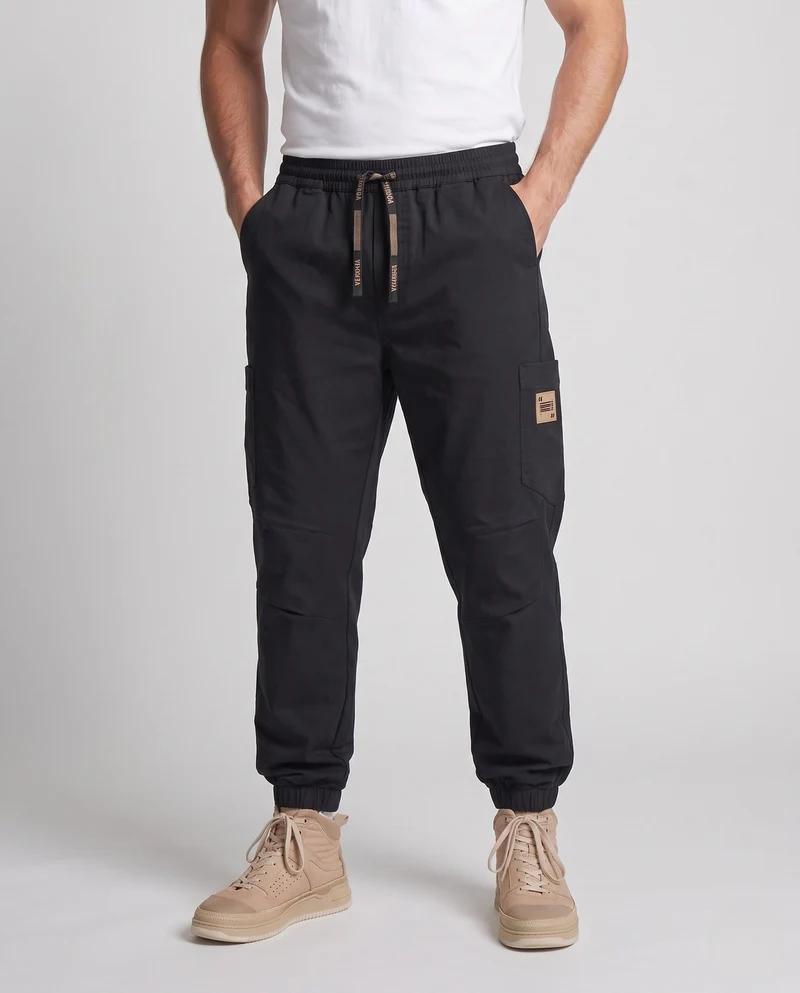 Herren modische Cargo-Hosen mit elastischem Bund und praktischen Seitentaschen Nord Taschen