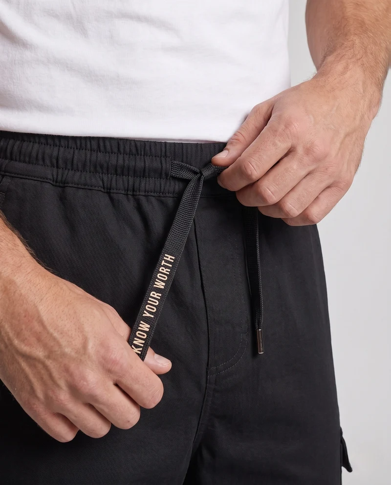 Herren modische Cargo-Hosen mit elastischem Bund und praktischen Seitentaschen Nord Taschen
